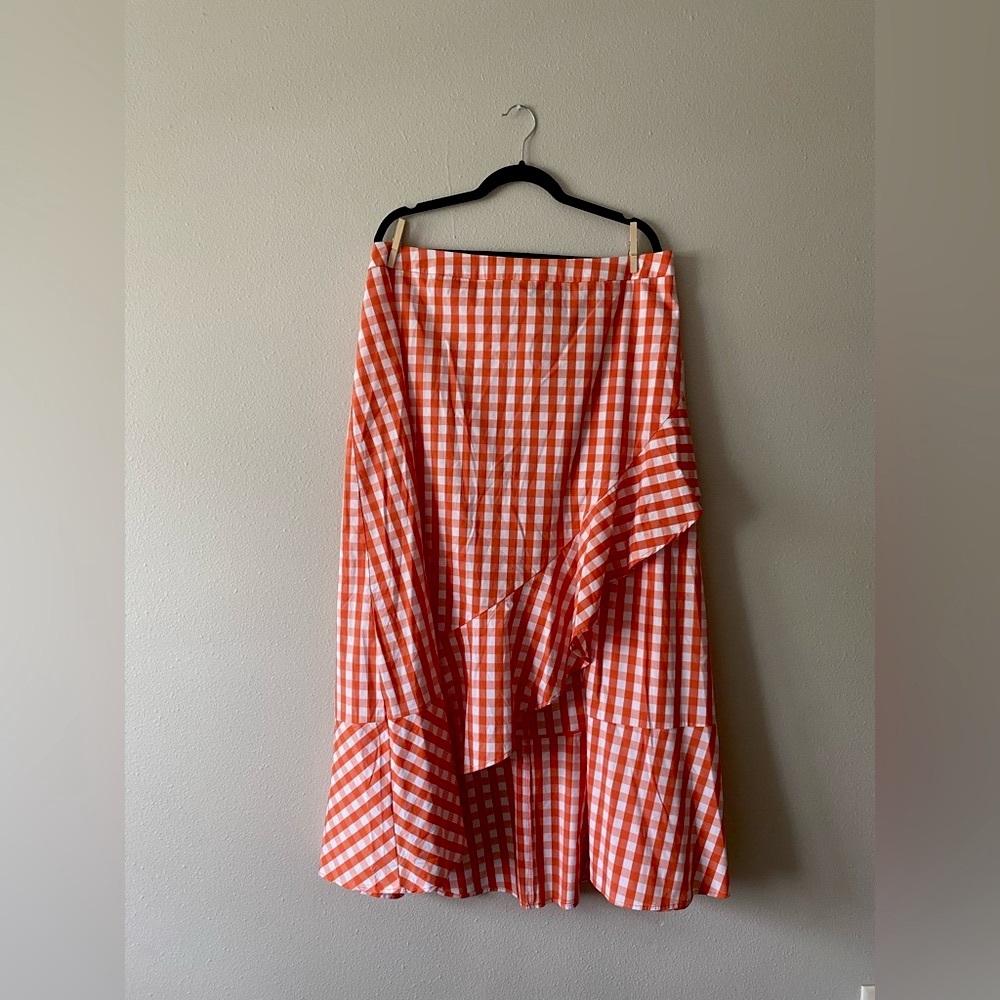 Eloquii gingham skirt size 16 NWT